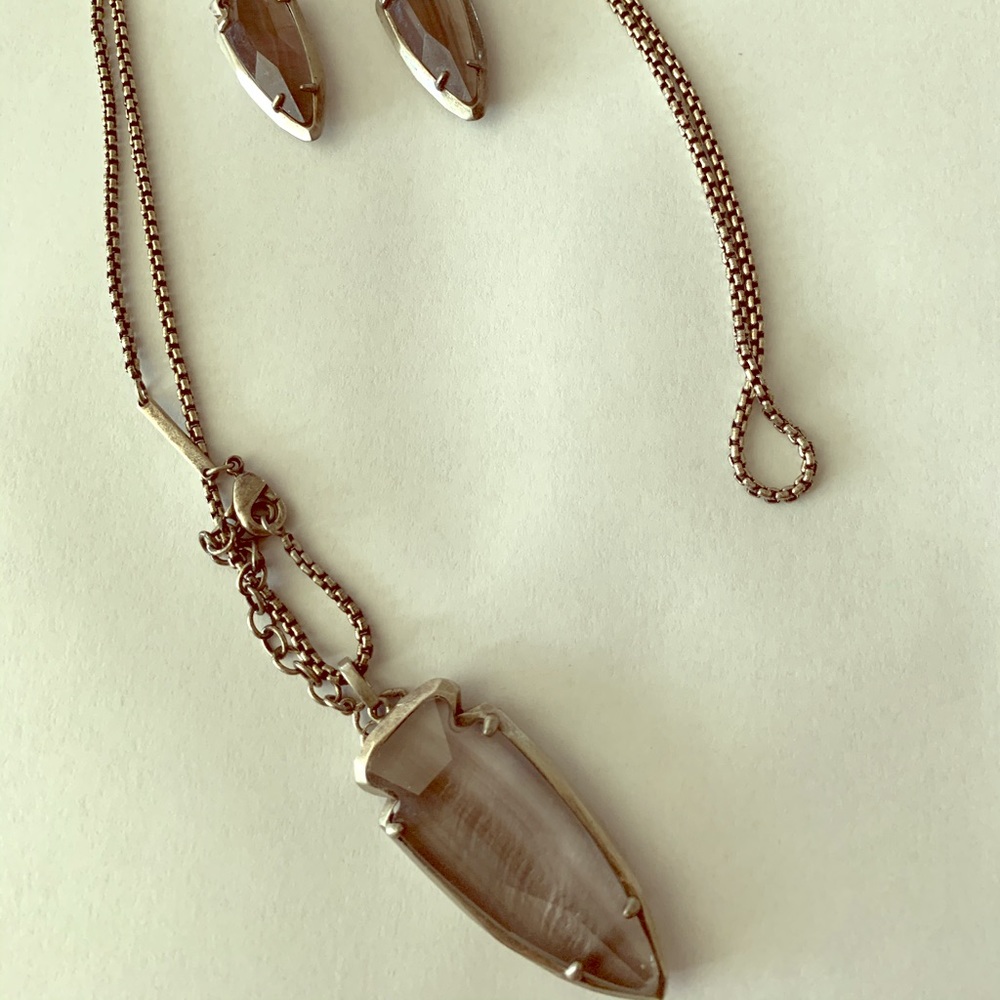 Necklace and earrings